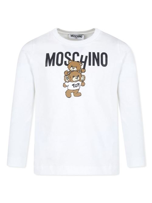 T-shirt maniche lunghe orsetti MOSCHINO KID-TEEN | HUO00WLAA0110063